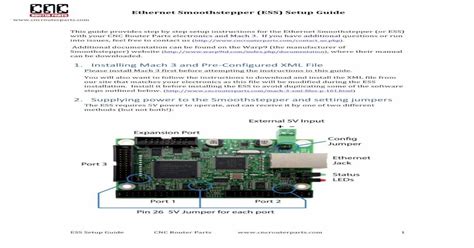 cnc router parts ess|Ethernet Smoothstepper Instructions .